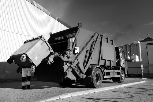 Inspector conducting supplier audit at a commercial waste site